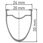 Dt Swiss Ar 1600 Spline 30 650b Cl Disc Tubeless Road Front Wheel