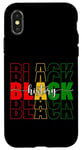 Coque pour iPhone X/XS Black History Pride Afrocentrique Heritage