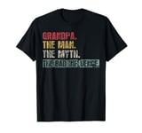 Vintage Retro Grandpa The Man The Myth The Bad Influence T-Shirt