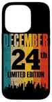 iPhone 14 Pro December 24 Limited Edition 24th Day Retro Vintage Birthday Case