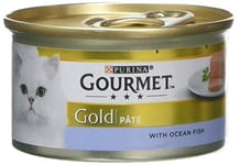 Gourmet Gold Tinned Cat Food Pate With Ocean Fish 85g, Pack of 12