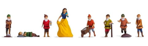 NOCH - Figurines - Blanche neige et les sept nains - 1/87 - NOC15803