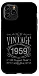 Coque pour iPhone 11 Pro Anniversaire 65 Vintage Original Parts 1959 Née