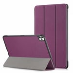 Etui Nouvel Apple Ipad Pro 11 M1 2021 4g/Lte / 5g Smartcover Pliable Violet Avec Stand - Housse Coque De Protection New Ipad Pro 5 11 Pouces 2021 - Accessoires Tablette Pochette Xeptio : Exceptional Smart Case !