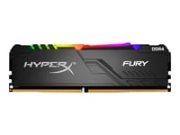 HyperX FURY RGB - DDR4 - kit - 32 Go: 4 x 8 Go - DIMM 288 broches - 3000 MHz / PC4-24000 - CL15 - 1.35 V - mémoire sans tampon - non ECC - noir