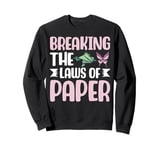 Breaking the Laws of Paper Origami Sweatshirt