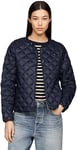 Tommy Hilfiger Veste Matelassée Femme Down Quilted Collarless avec Patte de Boutonnage, Bleu (Desert Sky), XXL