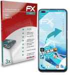 atFoliX 3x Protecteur d'écran pour Oppo Reno 4 Z Écran protecteur clair&flexible