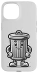 iPhone 15 Garbage Trash Can Cartoon Character Design Case