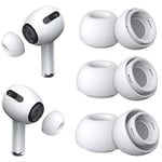 [3 Pairs] Replacement Ear Tips for Airpods Pro and Airpods Pro 2nd Generation with Noise Reduction Hole, Silicone Ear Tips for Airpods Pro with Portable Storage Box and Fit in The Charging Case(S/M/L)