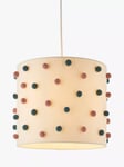 John Lewis Pom Pom Lamp & Ceiling Shade, Plaster