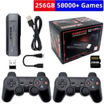 Console de jeux rétro, console rétro X2 Plus Game Stick, double contrôleur sans fil, console de jeu d'arcade 4K, machine de  Type 3