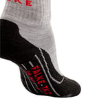 FALKE Women's TK2 Explore Short W SSO Wool Thick Anti-Blister 1 Pair Hiking Socks, Grey (Light Grey 3403), 2.5-3.5