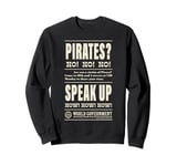 One Piece Pirates No No No World Government Poster Sweatshirt