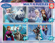 Educa - Multi Puzzles La Reine des Neiges. 4 Puzzles Progressifs Enfant 50/80/100/150 pièces. +5 ans (16173)