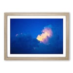 Big Box Art Light Upon The Clouds Framed Wall Art Picture Print Ready to Hang, Oak A2 (62 x 45 cm)