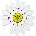 Serbia - Petite marguerite horloge murale salon créatif minimaliste montre murale décoration de la maison européenne horloge acrylique mur suspendu