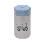 LÄSSIG Bébé Enfants Thermos Boîte Chauffante Grande Bouillie Snacks Anti-Fuite Acier Inoxydable/Boîte à Nourriture Big Adventure Tracteur 480 ml