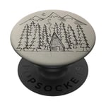 Pine Tree Pop Mount Socket Art Work Mountain Forest Home PopSockets PopGrip: Swappable Grip for Phones & Tablets PopSockets Adhesive PopGrip