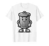 Garbage Trash Can Cartoon Character Design T-Shirt