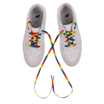 1x Pair Rainbow Gay Pride Shoe Laces~Trainers~Sneackers~LGBTQ+ 140cm Long~NEW