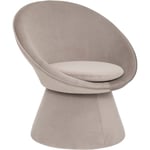 Fauteuil Plopi velours gris - Atmosphera créateur d'intérieur