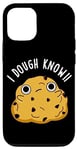 Coque pour iPhone 12/12 Pro Jeu de mots « I Dough Know Funny Food »