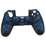 HURRISE skin pour manette ps4 Housse en silicone souple Skin Grip Shell Cover pour Sony Playstation 4 PS4 Controller Blue