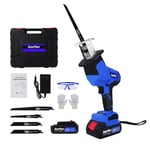 21V Cordless Reciprocating Saw Battery & Charger Recip Sabre Saw Cutting Kit Set