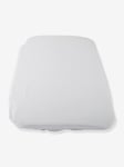 Set of 2 Fitted Sheets for Progressive Next2Me Forever Cots, by CHICCO white light solid with design