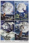 CIAO BELLA PAPER Moon and Me Cards, Paper, Mixed, One Size