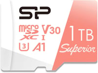 Silicon Power Carte Mémoire Micro Sd 1 To Compatible Nintendo Switch Compatible Avec Carte Mémoire Sdxc Microsdhc Haute Vitesse Avec Adaptateur