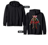 Stranger Things Demogorgon Pose S2 S4 Fan Memorabilia Zip Hoodie