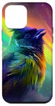 iPhone 12 mini Green Tailed Towhee Lover Northern Lights Sky Case