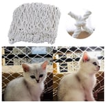 Filet de sécurité pour chat de balcon, épaisseur de corde de 6 mm, filet de protection pour clôture pour animaux de compagnie, filet anti-chute pour fenêtre d'escalier pour enfants, filet décoratif blanc résistant à l'usure (taille: 3 * 6m (9x18ft))