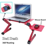 360° Adjustable Foldable Laptop Lap Notebook Desk Table Stand Portable Bed Tray