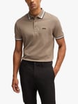 BOSS Essential Short Sleeve Polo Shirt, Light/Pastel Green