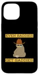 Coque pour iPhone 15 Even Baddies Get Saddies Funny Sloth Cowboy Humour