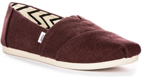 Toms Alpargata Refibra Espadrilles Womens Trainer Burgundy UK 4 - 8