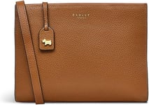 Radley Tan Crossbody Bag Brown Leather Top Zip Medium Shoulder Handbag RRP £199