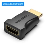 Upgraded Straight 1 Piece Vention-Adaptateur HDMI 90 270, convertisseur mâle vers femelle à angle droit résistant, connecteur HD 4K pour HDTV, PS4, Lptop, boîtier TV, prolongateur HDMI ""Nipseyteko