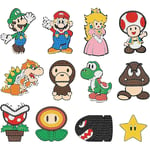 12-pack Super Mario Bros 5D Diamantmålning Dekaler Set Cartoon Spel DIY Gem Diamant Mosaik Dekal Efter Siffror Konst & Hantverk Bästa Presenter För Barn