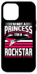 Coque pour iPhone 12 Pro Max Je ne suis pas une princesse, je suis une rockstar, guitariste Rock n Roll