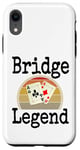 Coque pour iPhone XR Funny Bridge Legend Jeu de cartes gagnant une soirée de jeu pour papa