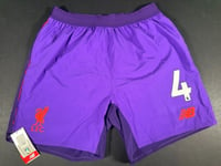 BRAND NEW 2018 2019 NEW BALANCE LIVERPOOL AWAY FOOTBALL SHORTS #4 MENS MEDIUM