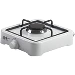 Réchaud gaz 1 feu 2100W EDM Blanc laqué 30 x 30 x 9 cm - UDP - Table de cuisson au gaz - Allumage manuel