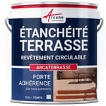 Étanchéité Terrasse : Peinture Sol Extérieur ARCATERRASSE Produit Imperméable ARCANE INDUSTRIES Sable - 2.5 L