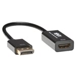 TRIPP LITE 6in DisplayPort to HDMI Adapter Converter 4K x 2K @ 24/30Hz Active UHD DP to HDMI M/F DPort 1.2 6" - video/audio-adapter - DisplayPort /