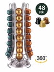 Coffee capsule rack - rotatable, 48 capsules - Nespresso