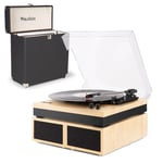 RP165L Bluetooth Record Player and Stereo Speaker System with Vinyl LP Case